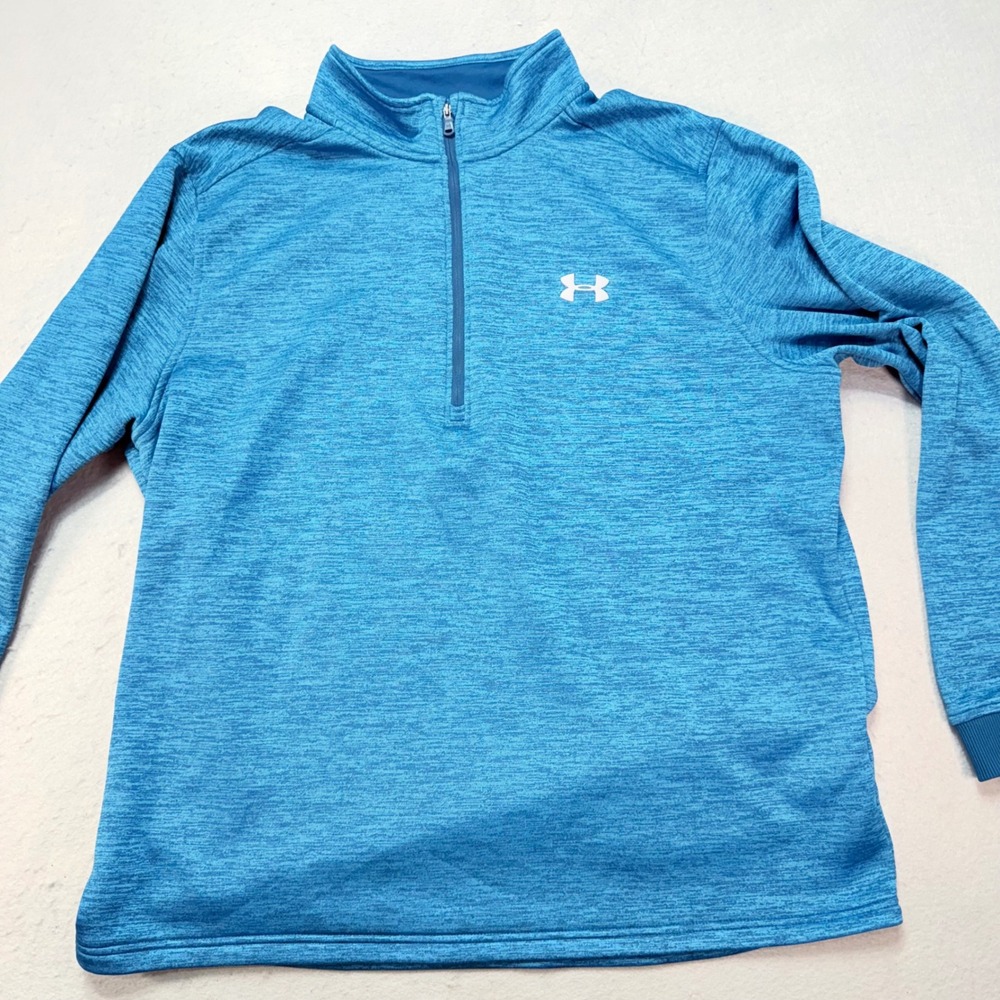 Under Armour ColdGear Pullover Top Blue Women's XL Long Sleeve Athletic Training